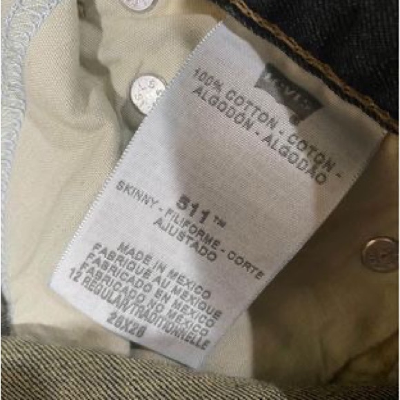 Boys Levi’s 511 Skinny Size 12R (Inseam Measures 27.5”) - Picture 5 of 5